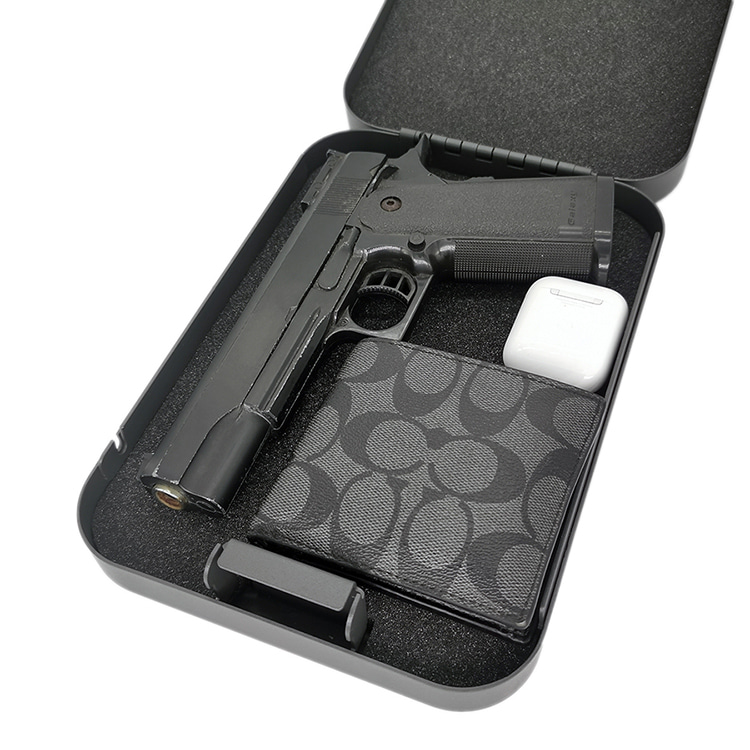 Cassetta di sicurezza LB013K con serratura a chiave per pistola full-size